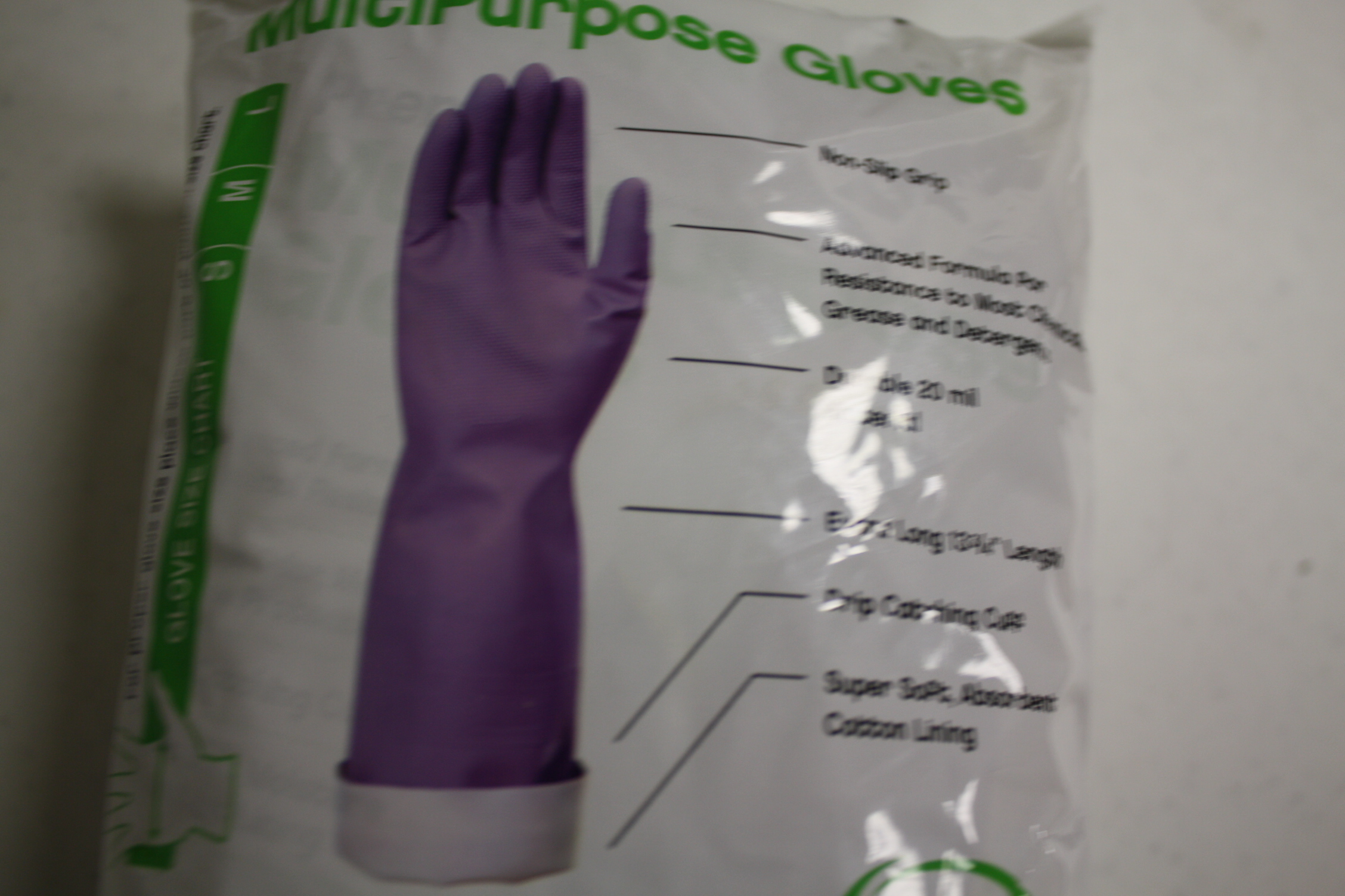 Clean Ones Premium Multi Purpose Rubber Gloves 9 Pairs MEDIUM hand
