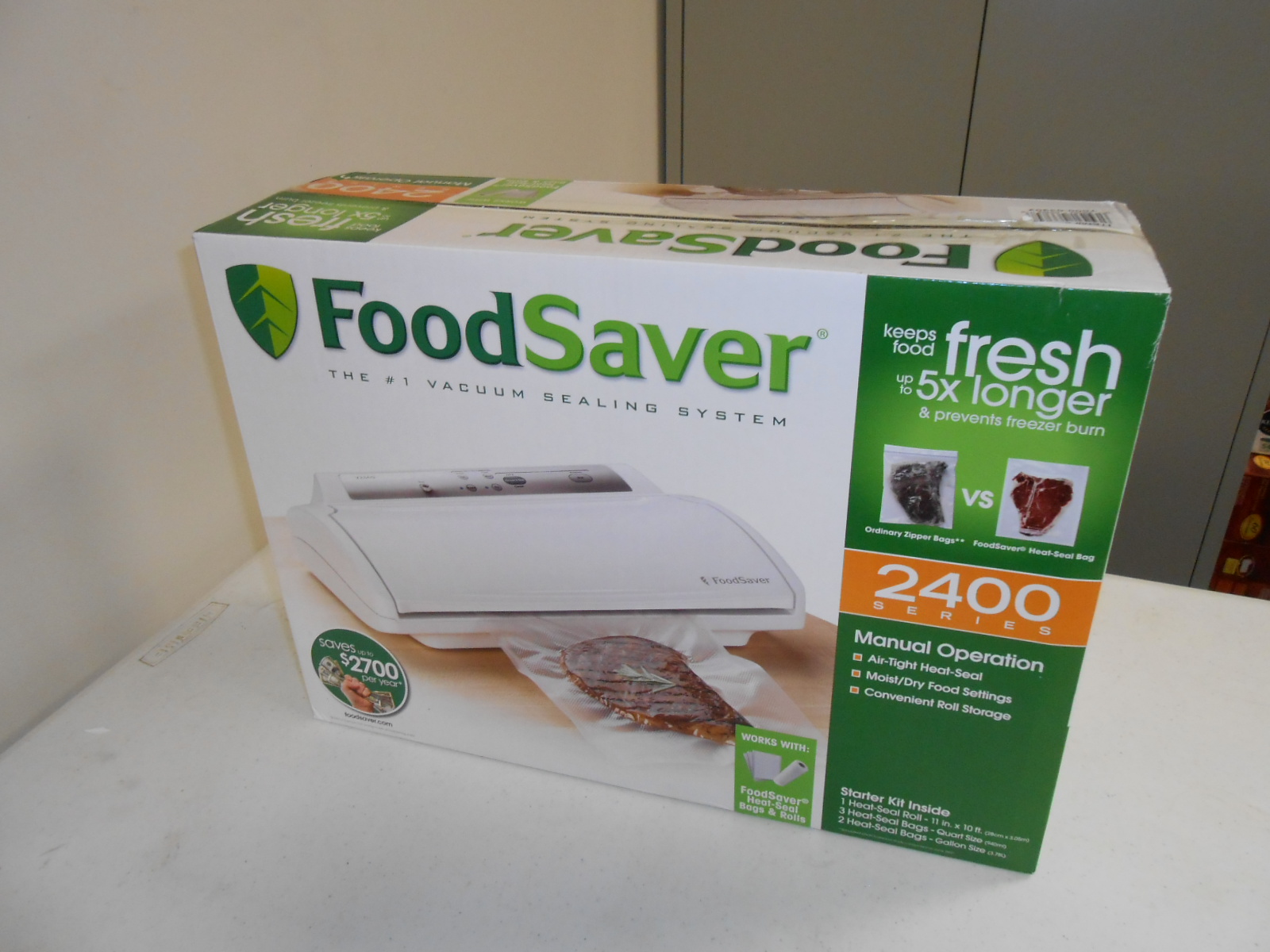 FoodSaver V2460 Advanced Design Vacuum Food Sealer Kit BRAND NEW SEALED